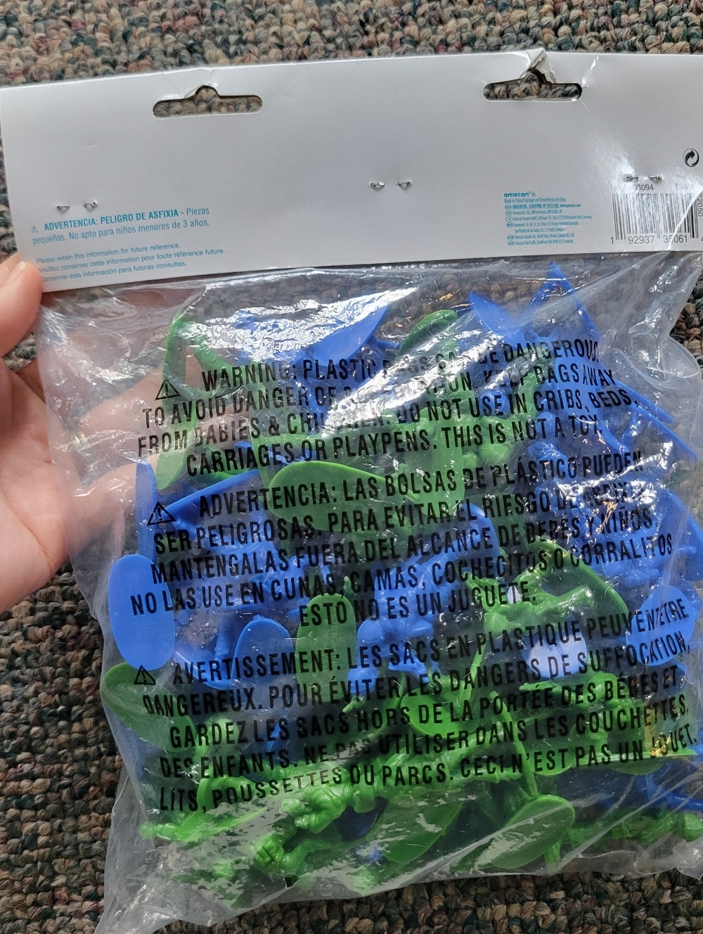 Firm! Army Men Toy Soldiers - Blue & Green Plastic Figures - Picture 3 of 3